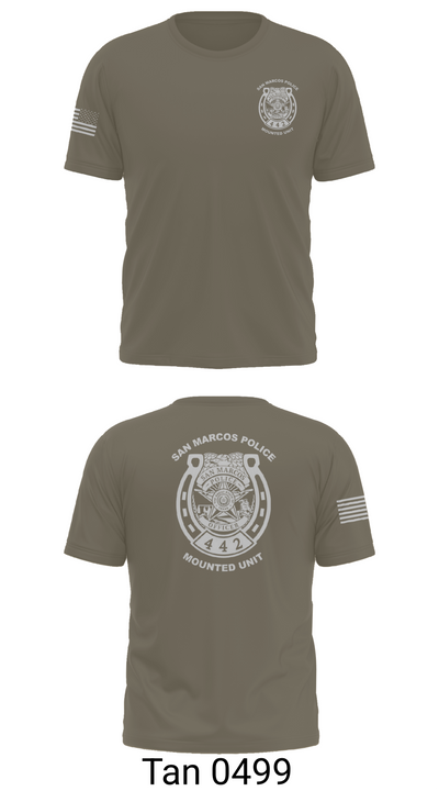San Marcos Police Mounted Unit 48191371 Short Sleeve Performance Shirt - 72