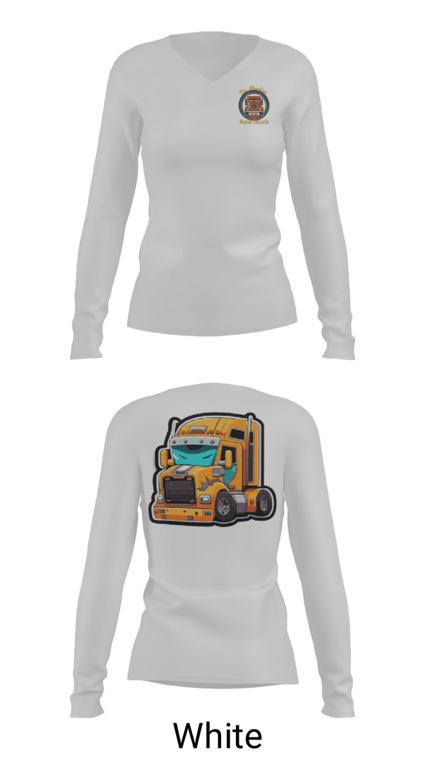 Womens Long Sleeve Vneck Shirt, Rookies new school, , Teamtime, Team time, sublimation, custom sports apparel, team uniforms, spirit wear, spiritwear, sports uniforms, custom shirts, team store, custom team store, fundraiser sports, apparel fundraiser