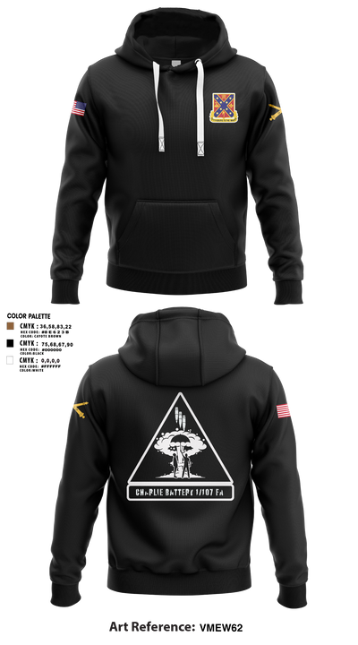 C BTRY 1/107 FA 56836205 Hoodie - 6