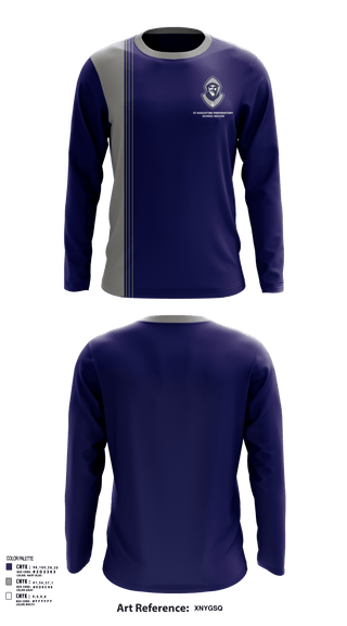 Long Sleeve Performance Shirt, St Augustine Preparatory School Soccer, Men's Soccer, Teamtime, Team time, sublimation, custom sports apparel, team uniforms, spirit wear, spiritwear, sports uniforms, custom shirts, team store, custom team store, fundraiser sports, apparel fundraiser