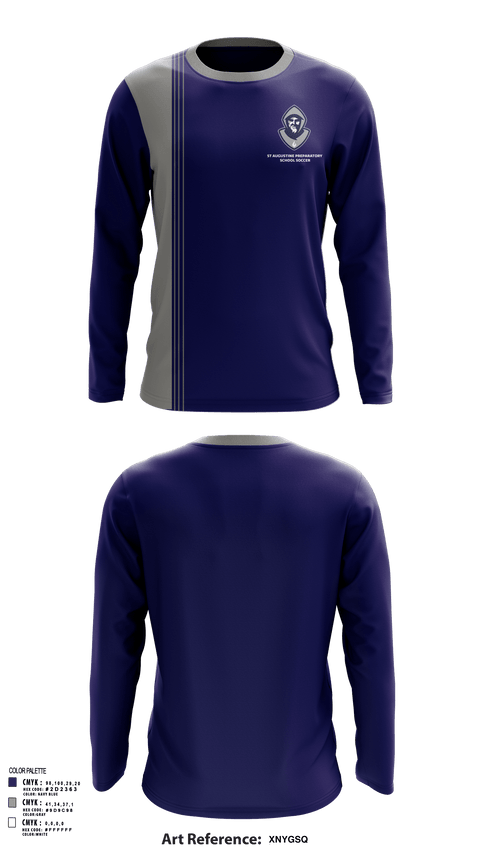 Long Sleeve Performance Shirt, St Augustine Preparatory School Soccer, Men's Soccer, Teamtime, Team time, sublimation, custom sports apparel, team uniforms, spirit wear, spiritwear, sports uniforms, custom shirts, team store, custom team store, fundraiser sports, apparel fundraiser