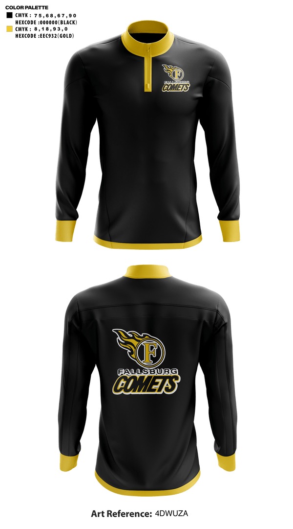 Quarter Zip Jacket, Fallsburg High School Basketball, Men's Basketball, Teamtime, Team time, sublimation, custom sports apparel, team uniforms, spirit wear, spiritwear, sports uniforms, custom shirts, team store, custom team store, fundraiser sports, apparel fundraiser