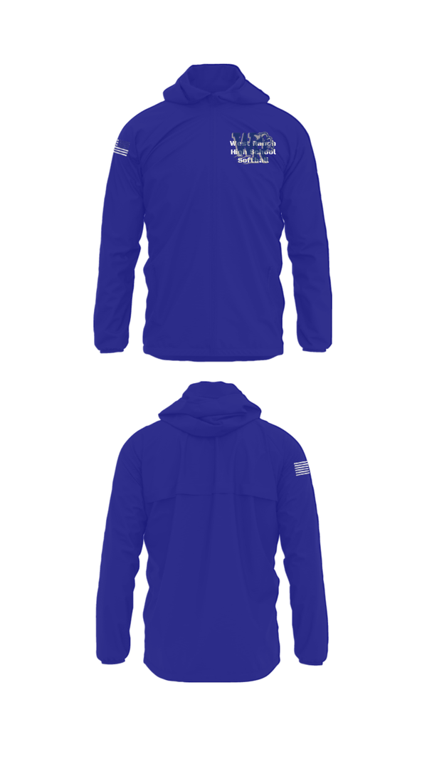 Windbreaker, West Ranch High School Softball, Softball, Teamtime, Team time, sublimation, custom sports apparel, team uniforms, spirit wear, spiritwear, sports uniforms, custom shirts, team store, custom team store, fundraiser sports, apparel fundraiser