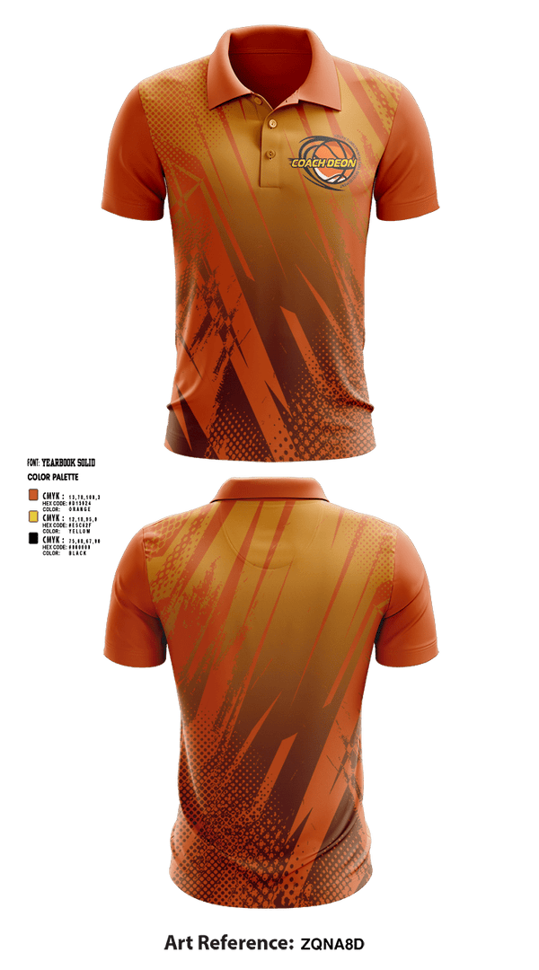 Short Sleeve Performance Polo, Coach Deon Fundamental Youth Basketball Training, Men's Basketball, Teamtime, Team time, sublimation, custom sports apparel, team uniforms, spirit wear, spiritwear, sports uniforms, custom shirts, team store, custom team store, fundraiser sports, apparel fundraiser