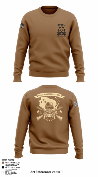 Crew Neck Sweatshirt, 377th SMC, Army, Teamtime, Team time, sublimation, custom sports apparel, team uniforms, spirit wear, spiritwear, sports uniforms, custom shirts, team store, custom team store, fundraiser sports, apparel fundraiser