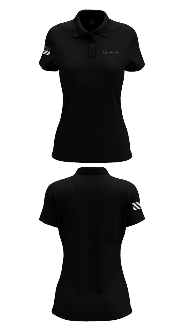 Womens Short Sleeve Performance Polo, Momentum, Cross Country, Teamtime, Team time, sublimation, custom sports apparel, team uniforms, spirit wear, spiritwear, sports uniforms, custom shirts, team store, custom team store, fundraiser sports, apparel fundraiser