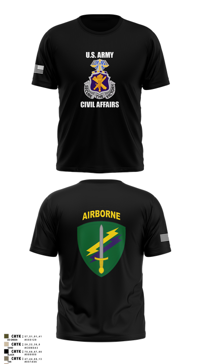 Civil Affairs Schoolhouse 5293701 Short Sleeve Performance Shirt - 6