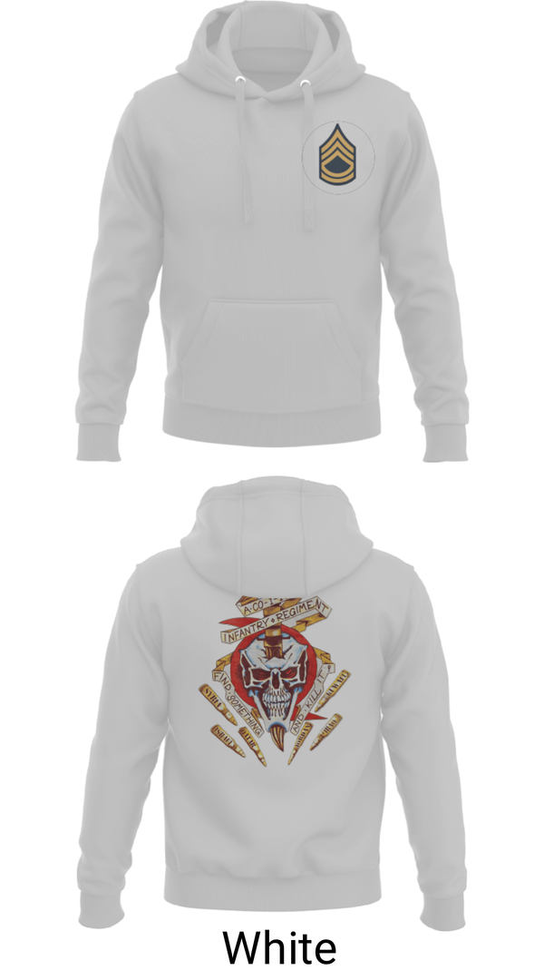 Hoodie, A Co 1/155 INF, Army, Teamtime, Team time, sublimation, custom sports apparel, team uniforms, spirit wear, spiritwear, sports uniforms, custom shirts, team store, custom team store, fundraiser sports, apparel fundraiser