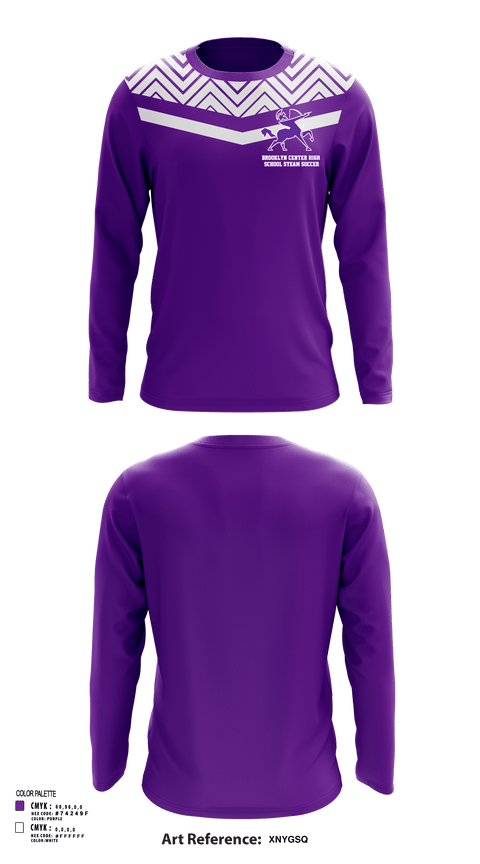 Long Sleeve Performance Shirt, Brooklyn Center High School Steam Soccer, Men's Soccer, Teamtime, Team time, sublimation, custom sports apparel, team uniforms, spirit wear, spiritwear, sports uniforms, custom shirts, team store, custom team store, fundraiser sports, apparel fundraiser