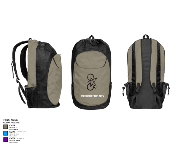 Gear Bag, Beer Monkey Bike Crew, Cycling, Teamtime, Team time, sublimation, custom sports apparel, team uniforms, spirit wear, spiritwear, sports uniforms, custom shirts, team store, custom team store, fundraiser sports, apparel fundraiser