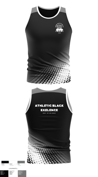 Tank Top, Athletic Black Excellence, Track & Field, Teamtime, Team time, sublimation, custom sports apparel, team uniforms, spirit wear, spiritwear, sports uniforms, custom shirts, team store, custom team store, fundraiser sports, apparel fundraiser