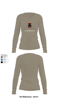1st Cav 3rd BEB ACO “Outlaw” 26050873 Women's Long Sleeve V-neck Shirt - 62