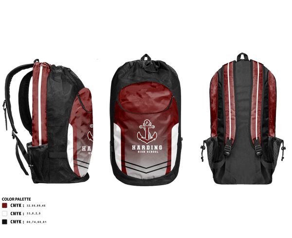 Gear Bag, Harding High School Cross Country, Cross Country, Teamtime, Team time, sublimation, custom sports apparel, team uniforms, spirit wear, spiritwear, sports uniforms, custom shirts, team store, custom team store, fundraiser sports, apparel fundraiser