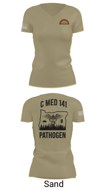 C Med 88701681 Women's Short Sleeve V-neck Shirt - 84