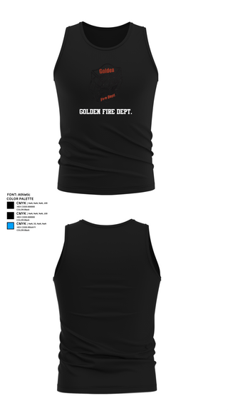 Tank Top, Golden Fire Dept., , Teamtime, Team time, sublimation, custom sports apparel, team uniforms, spirit wear, spiritwear, sports uniforms, custom shirts, team store, custom team store, fundraiser sports, apparel fundraiser