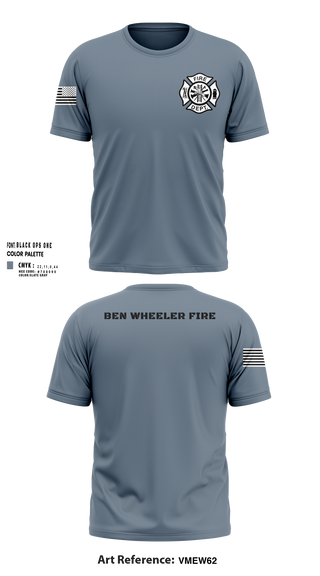 Short Sleeve Performance Shirt, Ben Wheeler Fire, Fire Department, Teamtime, Team time, sublimation, custom sports apparel, team uniforms, spirit wear, spiritwear, sports uniforms, custom shirts, team store, custom team store, fundraiser sports, apparel fundraiser