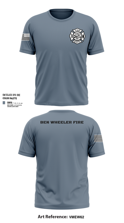 Ben Wheeler Fire 43777175 Short Sleeve Performance Shirt - 1