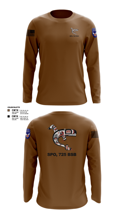 Long Sleeve Performance Shirt, 725 SPO, Army, Teamtime, Team time, sublimation, custom sports apparel, team uniforms, spirit wear, spiritwear, sports uniforms, custom shirts, team store, custom team store, fundraiser sports, apparel fundraiser