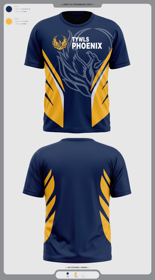Short Sleeve Performance Shirt, TYWLS Phoenix, Spirit Store, Teamtime, Team time, sublimation, custom sports apparel, team uniforms, spirit wear, spiritwear, sports uniforms, custom shirts, team store, custom team store, fundraiser sports, apparel fundraiser