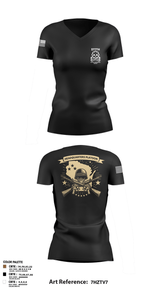 Womens Short Sleeve Vneck Shirt, 377th SMC, Army, Teamtime, Team time, sublimation, custom sports apparel, team uniforms, spirit wear, spiritwear, sports uniforms, custom shirts, team store, custom team store, fundraiser sports, apparel fundraiser