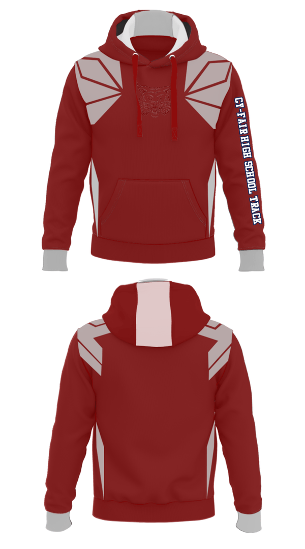Hoodie, Cy-Fair High School Track, Track & Field, Teamtime, Team time, sublimation, custom sports apparel, team uniforms, spirit wear, spiritwear, sports uniforms, custom shirts, team store, custom team store, fundraiser sports, apparel fundraiser