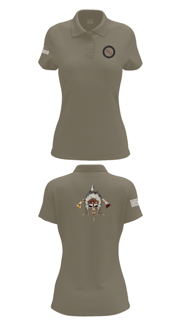 Women's Short Sleeve Performance Polo, Seminole Battalion, Army, Teamtime, Team time, sublimation, custom sports apparel, team uniforms, spirit wear, spiritwear, sports uniforms, custom shirts, team store, custom team store, fundraiser sports, apparel fundraiser
