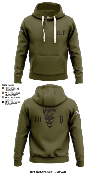 3B 1-325 AIR, 2BCT, 82ND ABN DIV 78191368 Hoodie - 105