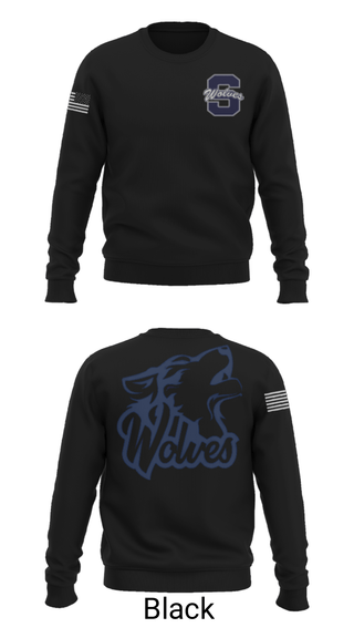 Crew Neck Sweatshirt, Shawnee Middle School Cheer, Cheer, Teamtime, Team time, sublimation, custom sports apparel, team uniforms, spirit wear, spiritwear, sports uniforms, custom shirts, team store, custom team store, fundraiser sports, apparel fundraiser