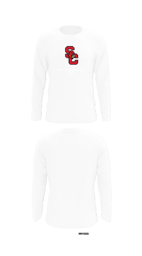 Long Sleeve Performance Shirt, Scott County High School Golf, Golf, Teamtime, Team time, sublimation, custom sports apparel, team uniforms, spirit wear, spiritwear, sports uniforms, custom shirts, team store, custom team store, fundraiser sports, apparel fundraiser