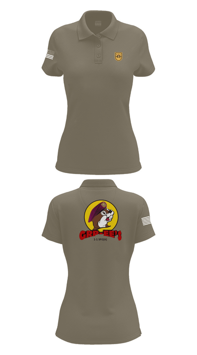 1-1 SFG(A), S-3 84488756 Women's Short Sleeve Performance Polo  - 75