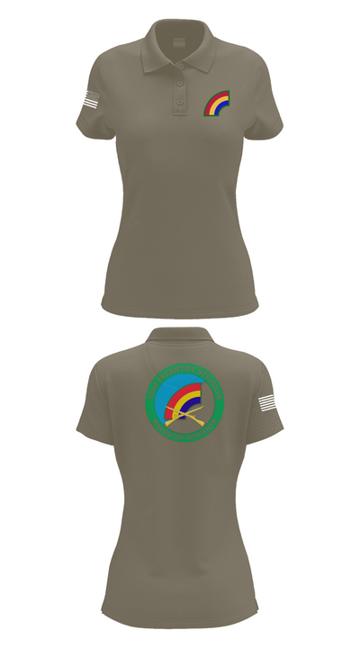 42nd ID 48314623 Women's Short Sleeve Performance Polo  - 75