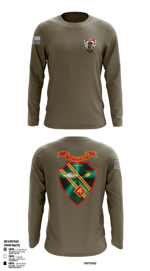 Long Sleeve Performance Shirt, Det. 4 Tows and Scouts 4th Tank Battalion, , Teamtime, Team time, sublimation, custom sports apparel, team uniforms, spirit wear, spiritwear, sports uniforms, custom shirts, team store, custom team store, fundraiser sports, apparel fundraiser