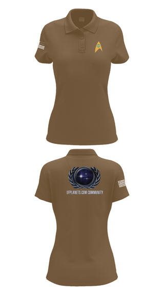 Womens Short Sleeve Performance Polo, UFP, Air Force, Teamtime, Team time, sublimation, custom sports apparel, team uniforms, spirit wear, spiritwear, sports uniforms, custom shirts, team store, custom team store, fundraiser sports, apparel fundraiser