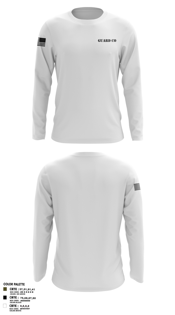 Long Sleeve Performance Shirt, Guard Co, , Teamtime, Team time, sublimation, custom sports apparel, team uniforms, spirit wear, spiritwear, sports uniforms, custom shirts, team store, custom team store, fundraiser sports, apparel fundraiser