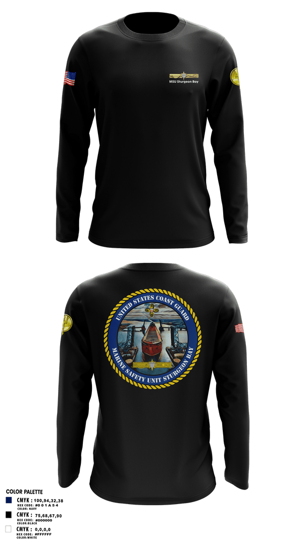 Long Sleeve Performance Shirt, MSU Sturgeon Bay, Coast Guard, Teamtime, Team time, sublimation, custom sports apparel, team uniforms, spirit wear, spiritwear, sports uniforms, custom shirts, team store, custom team store, fundraiser sports, apparel fundraiser
