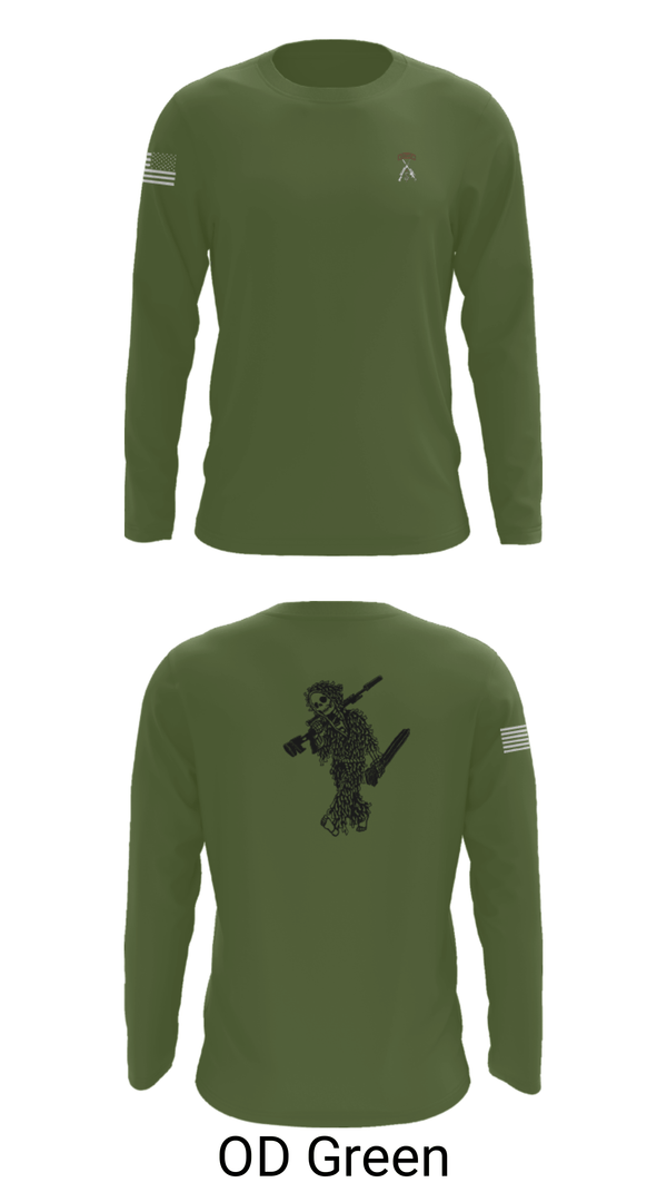 Long Sleeve Performance Shirt, 2-5 CAV Snipers, Army, Teamtime, Team time, sublimation, custom sports apparel, team uniforms, spirit wear, spiritwear, sports uniforms, custom shirts, team store, custom team store, fundraiser sports, apparel fundraiser