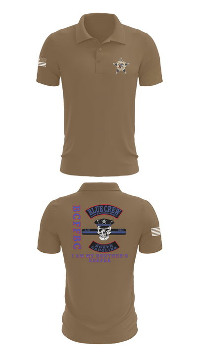Bluecrew law enforcement motorcycle club 56909917 Short Sleeve Performance Polo - 7