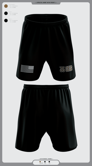 Athletic Shorts With Pockets, 35 CES, Air Force, Teamtime, Team time, sublimation, custom sports apparel, team uniforms, spirit wear, spiritwear, sports uniforms, custom shirts, team store, custom team store, fundraiser sports, apparel fundraiser