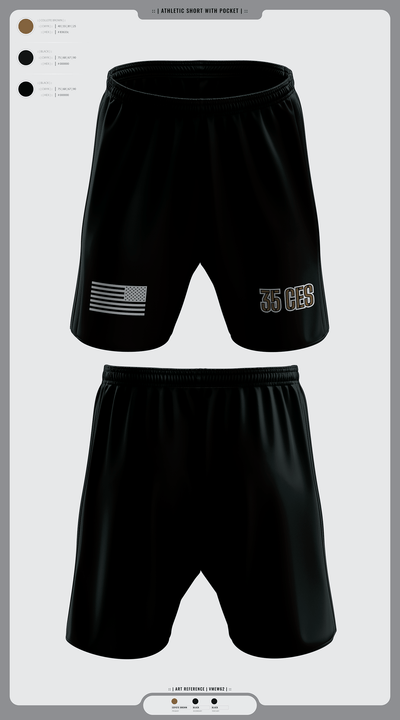 35 CES 78143735 Athletic Shorts With Pockets - 2