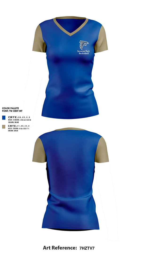 Womens Short Sleeve Vneck Shirt, Severna Park High School Basketball, Women's Basketball, Teamtime, Team time, sublimation, custom sports apparel, team uniforms, spirit wear, spiritwear, sports uniforms, custom shirts, team store, custom team store, fundraiser sports, apparel fundraiser