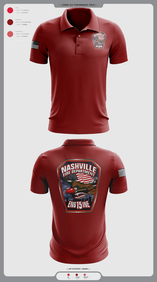 Short Sleeve Performance Polo, Engine 15, , Teamtime, Team time, sublimation, custom sports apparel, team uniforms, spirit wear, spiritwear, sports uniforms, custom shirts, team store, custom team store, fundraiser sports, apparel fundraiser