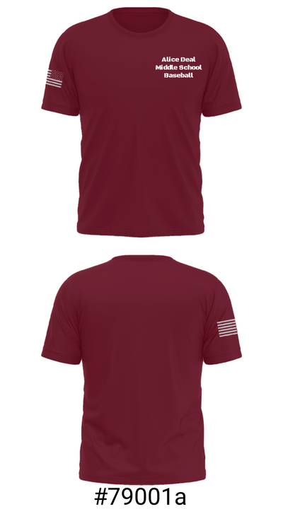 Alice Deal Middle School Baseball 94210420 Short Sleeve Performance Shirt - 19