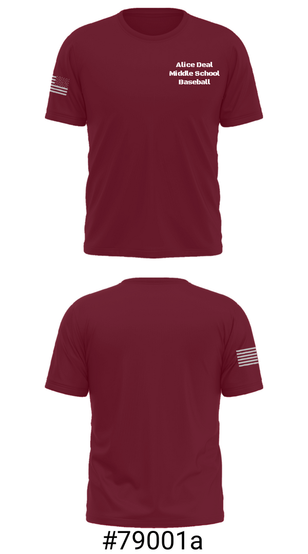 Short Sleeve Performance Shirt, Alice Deal Middle School Baseball, Baseball, Teamtime, Team time, sublimation, custom sports apparel, team uniforms, spirit wear, spiritwear, sports uniforms, custom shirts, team store, custom team store, fundraiser sports, apparel fundraiser