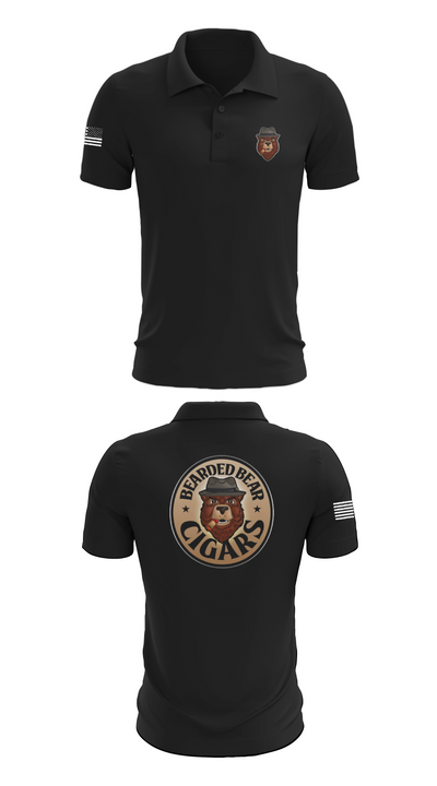 Bearded Bear Cigars 58780809 Short Sleeve Performance Polo - 28