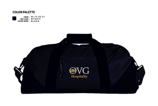 Duffle Bag, OVG Hospitality, , Teamtime, Team time, sublimation, custom sports apparel, team uniforms, spirit wear, spiritwear, sports uniforms, custom shirts, team store, custom team store, fundraiser sports, apparel fundraiser