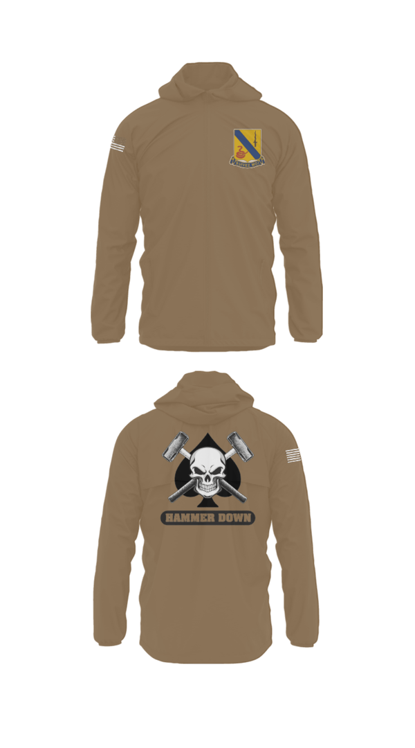 Windbreaker, 2-14 CAV ACE HIGH, Army, Teamtime, Team time, sublimation, custom sports apparel, team uniforms, spirit wear, spiritwear, sports uniforms, custom shirts, team store, custom team store, fundraiser sports, apparel fundraiser