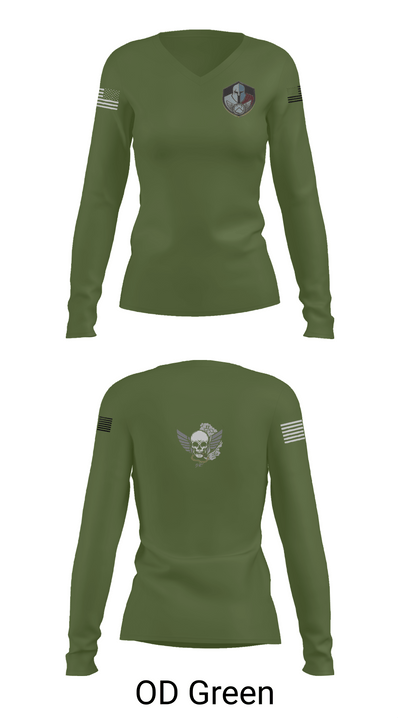 Special Response Team 18525439 Women's Long Sleeve V-neck Shirt -1 54