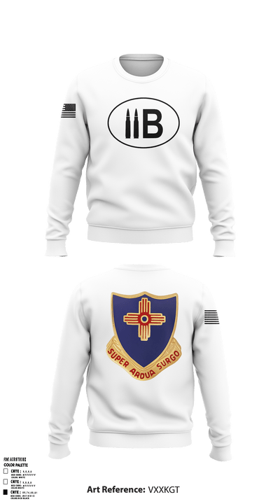 410th regiment 28429232 Crew Neck Sweatshirt - 3