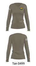 UNC BEARS 8989709 Women's Long Sleeve V-neck Shirt - 77