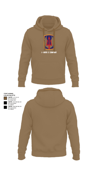 Hoodie, 1-169th E Company, National Guard, Teamtime, Team time, sublimation, custom sports apparel, team uniforms, spirit wear, spiritwear, sports uniforms, custom shirts, team store, custom team store, fundraiser sports, apparel fundraiser